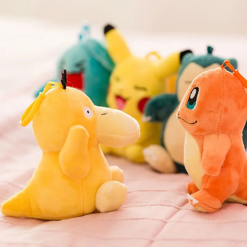 Porte-Clés Peluche – Pikachu, Salamèche, Carapuce