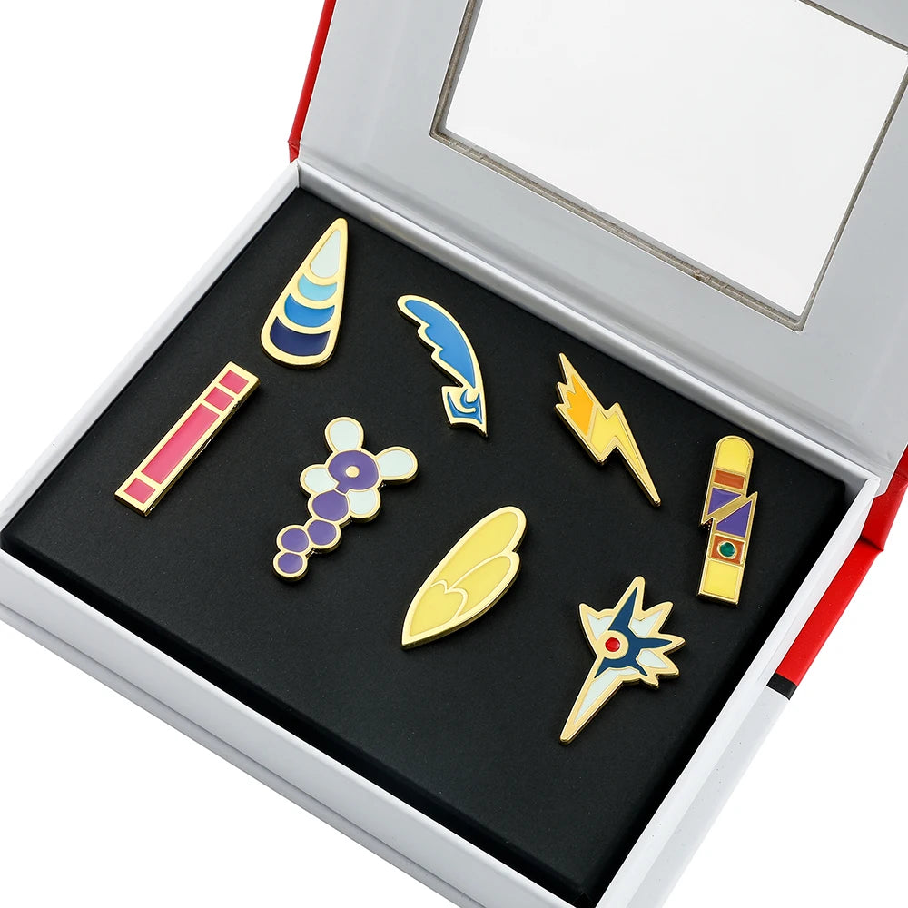 Collection Complète de Badges d'Arène – Kanto, Johto, Hoenn, Sinnoh, Unys, Kalos