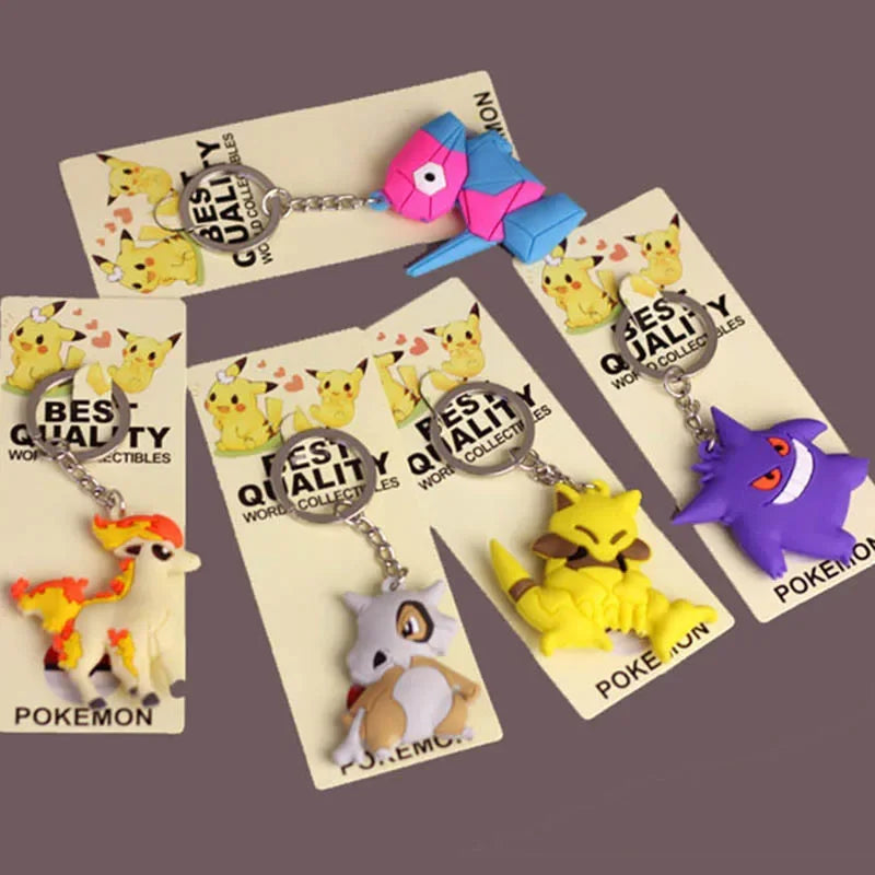 Porte-Clés : Pikachu, Salamèche & Carapuce
