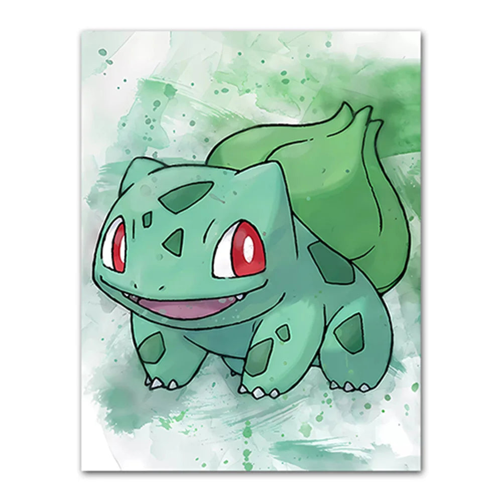 Poster – Les Starters de Kanto et leurs Évolutions