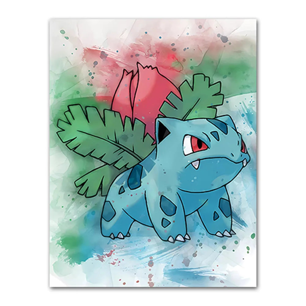 Poster – Les Starters de Kanto et leurs Évolutions