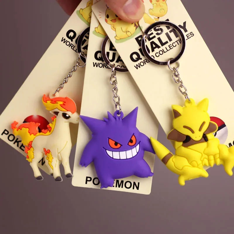 Porte-Clés : Pikachu, Salamèche & Carapuce