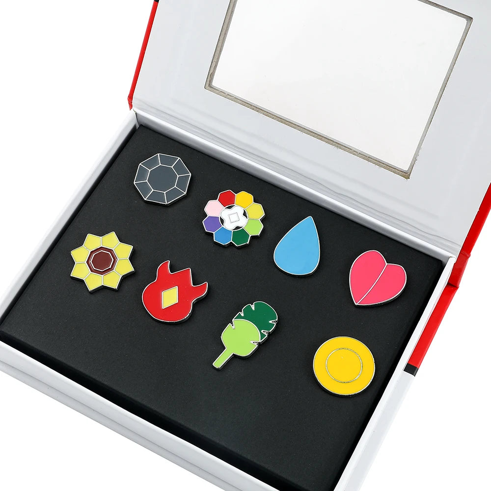 Collection Complète de Badges d'Arène – Kanto, Johto, Hoenn, Sinnoh, Unys, Kalos
