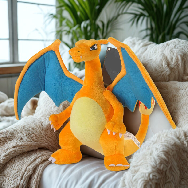 Peluche : Salamèche, Carapuce, Bulbizarre, Dracaufeu, Arcko