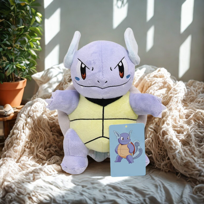 Peluche : Salamèche, Carapuce, Bulbizarre, Dracaufeu, Arcko