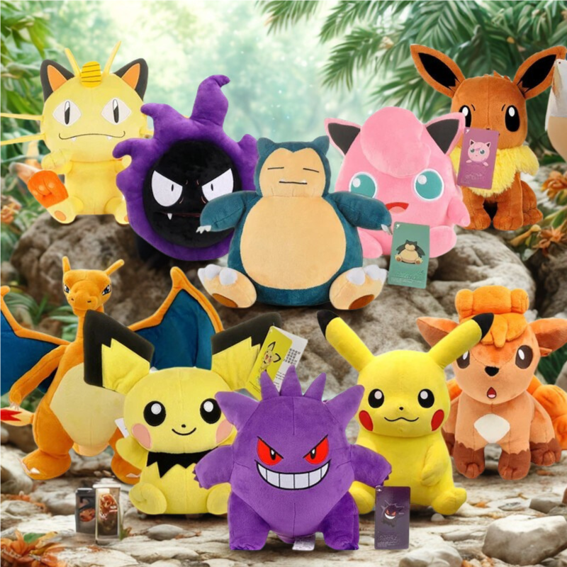Peluche : Ectoplasma, Mew, Dracolosse, Togepi & Ronflex