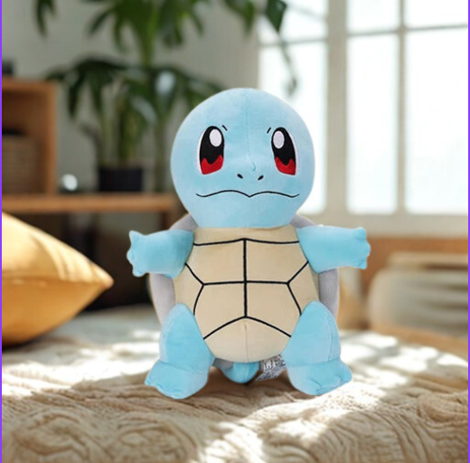 Peluche : Salamèche, Carapuce, Bulbizarre, Dracaufeu, Arcko