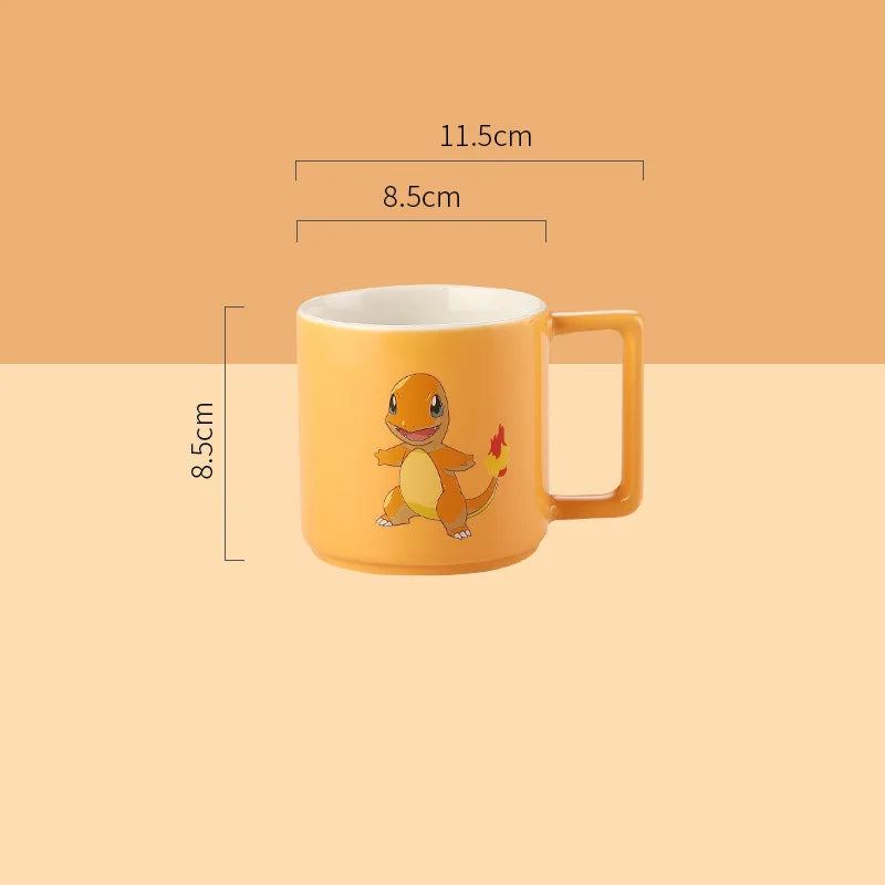 Mug en Céramique 350 ml – Pikachu, Bulbizarre & Salamèche