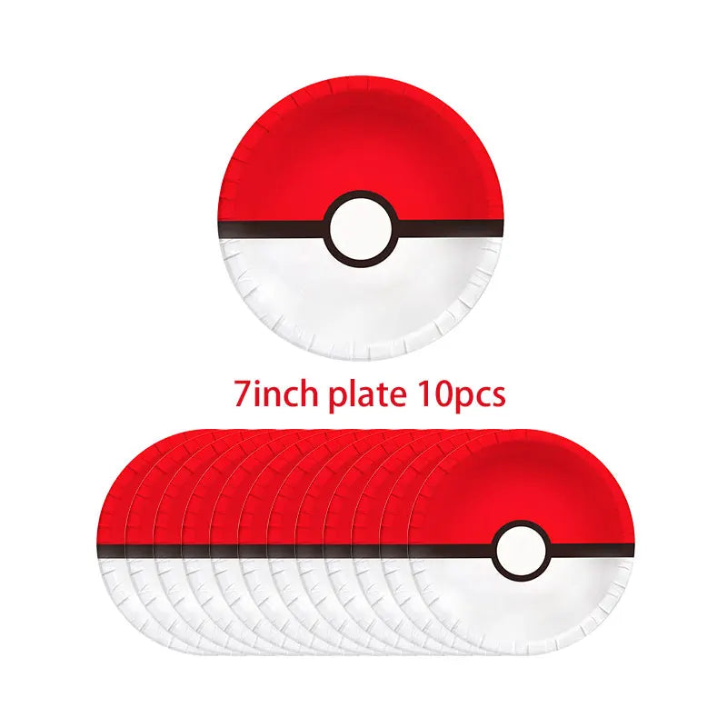 Kit de Décoration Anniversaire – Pikachu, Salamèche, Evoli