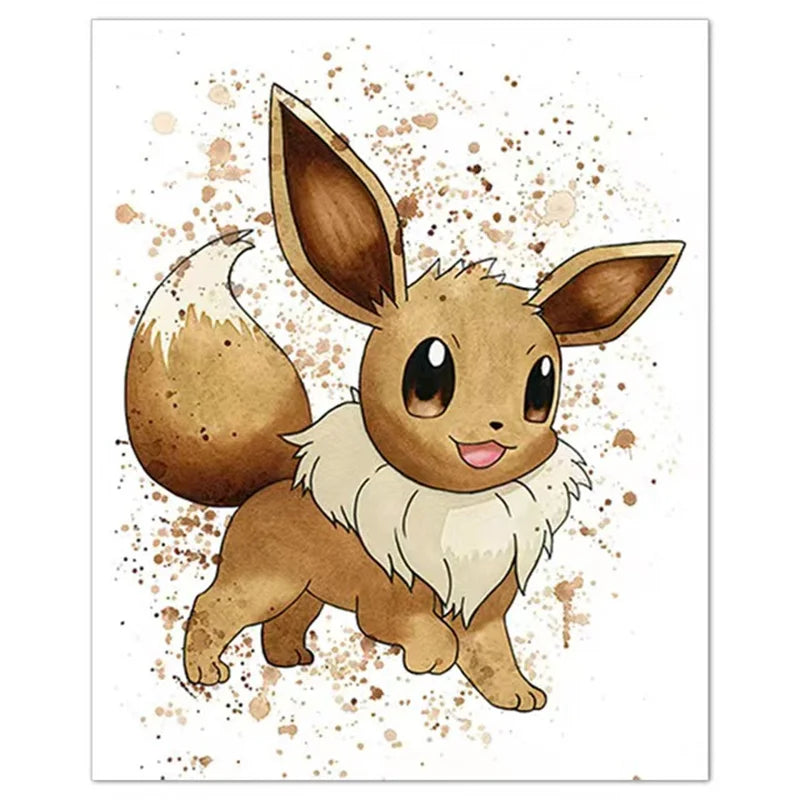 Poster – Mew, Mewtwo, Évoli