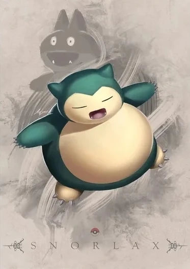 Poster – Évoli, Ronflex, Ectoplasma, Dracolosse