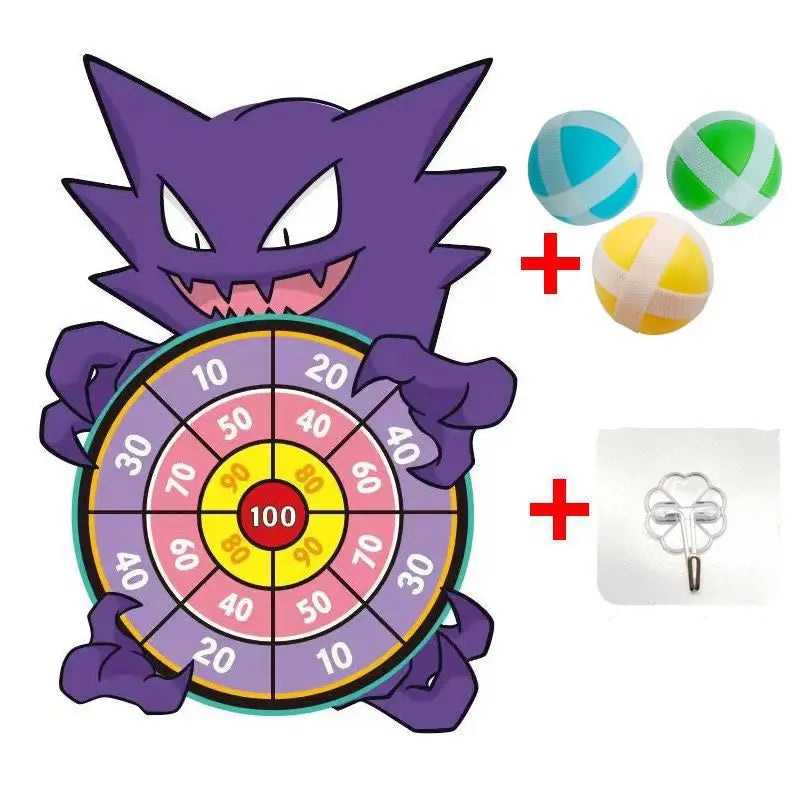 Jeu de fléchettes : Pikachu, Salamèche, Carapuce