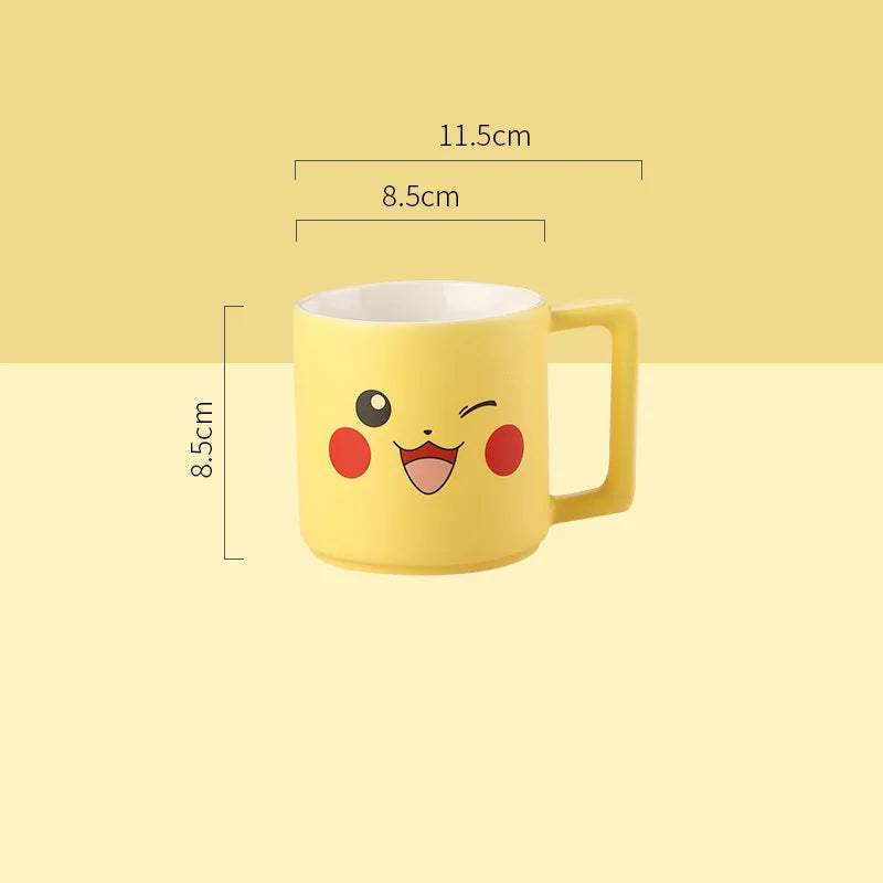 Mug en Céramique 350 ml – Pikachu, Bulbizarre & Salamèche
