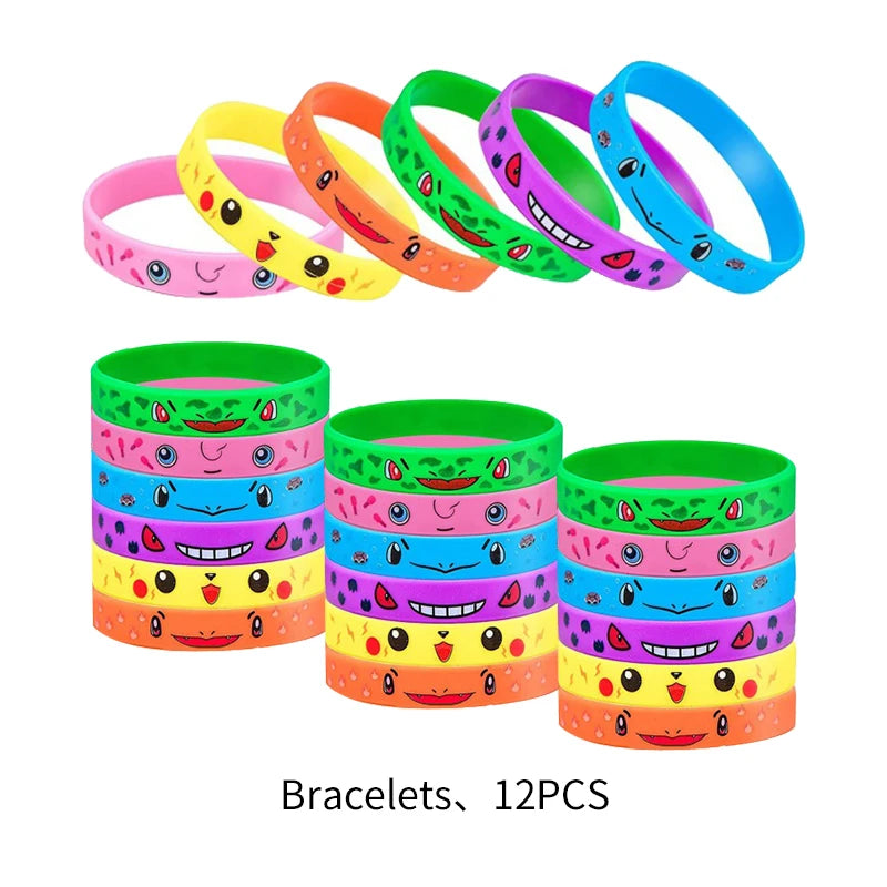 Kit de Décoration Anniversaire – Pikachu, Salamèche, Evoli