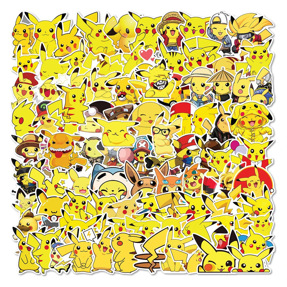 Stickers Pikachu 5cm (10/30/50/100pcs)