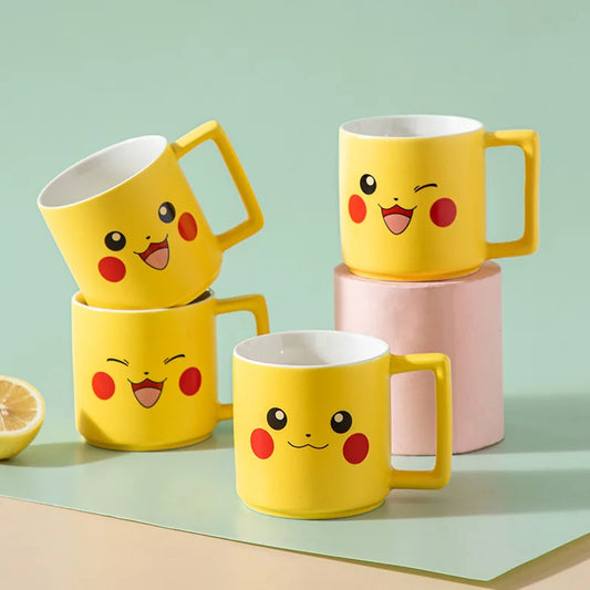 Mug en Céramique 350 ml – Pikachu, Bulbizarre & Salamèche