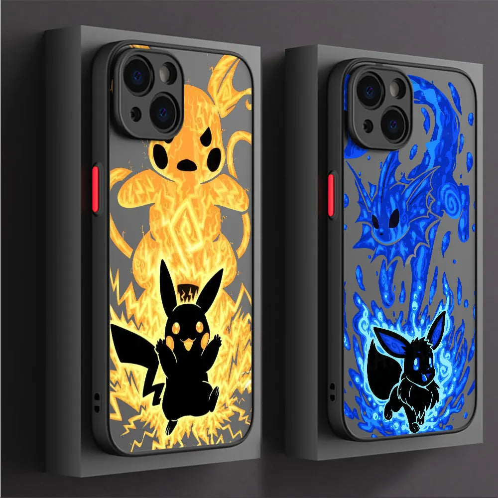 Coque de Protection Iphone – Evolutions d’Évoli & Pikachu