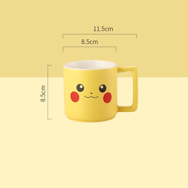 Mug en Céramique 350 ml – Pikachu, Bulbizarre & Salamèche