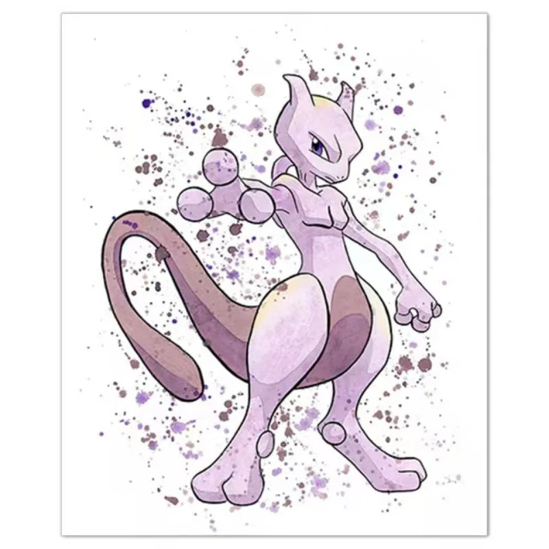 Poster – Mew, Mewtwo, Évoli