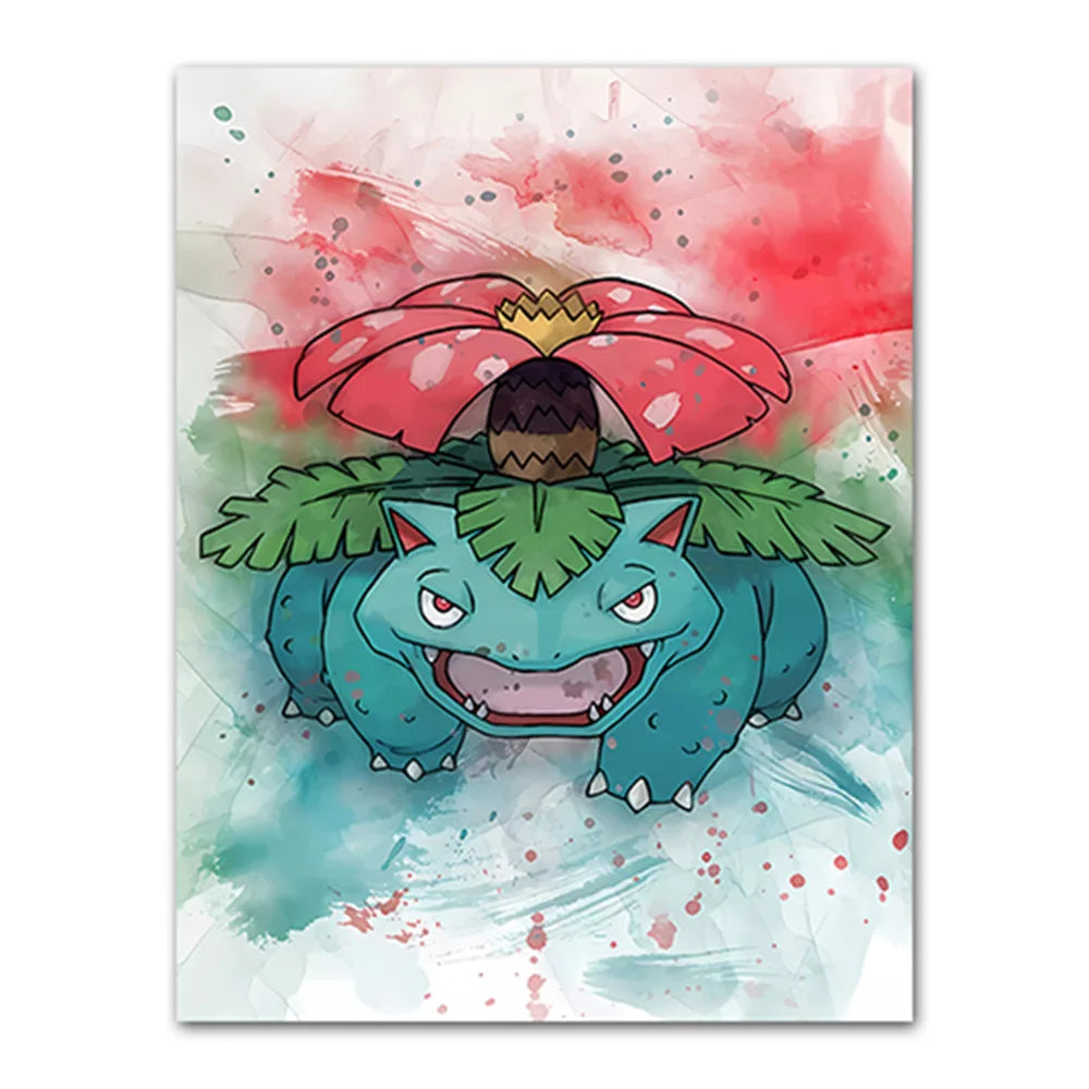 Poster – Les Starters de Kanto et leurs Évolutions