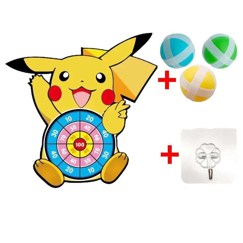 Jeu de fléchettes : Pikachu, Salamèche, Carapuce