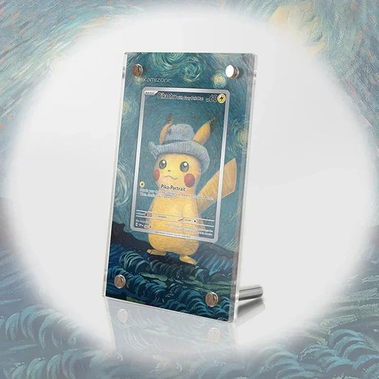 Cadre Acrylique pour Carte Pikachu Van Gogh