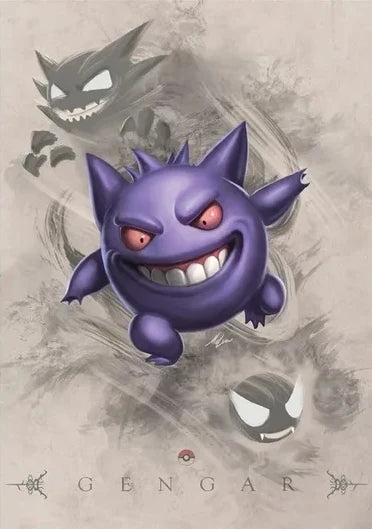 Poster – Évoli, Ronflex, Ectoplasma, Dracolosse