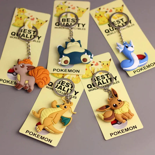 Porte-Clés : Pikachu, Salamèche & Carapuce
