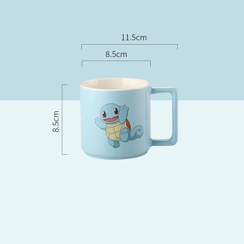 Mug en Céramique 350 ml – Pikachu, Bulbizarre & Salamèche