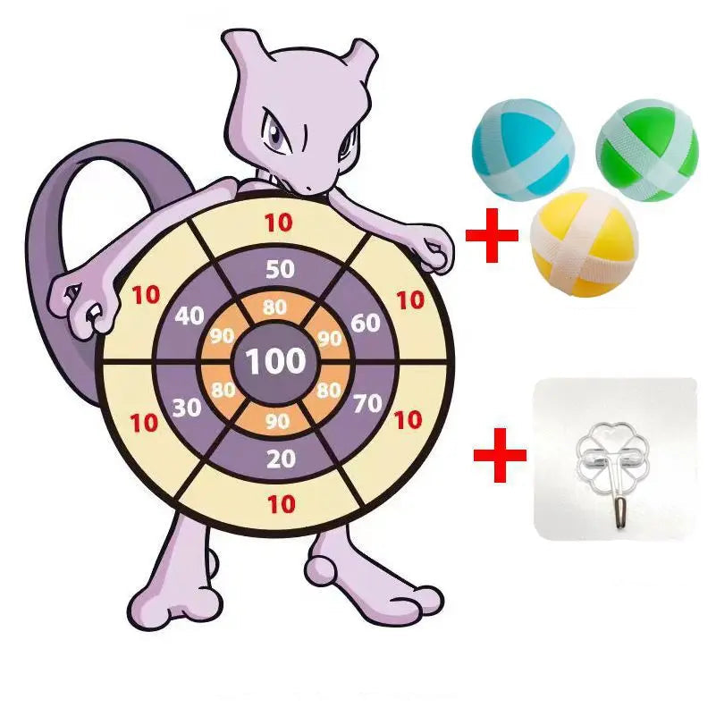 Jeu de fléchettes : Pikachu, Salamèche, Carapuce