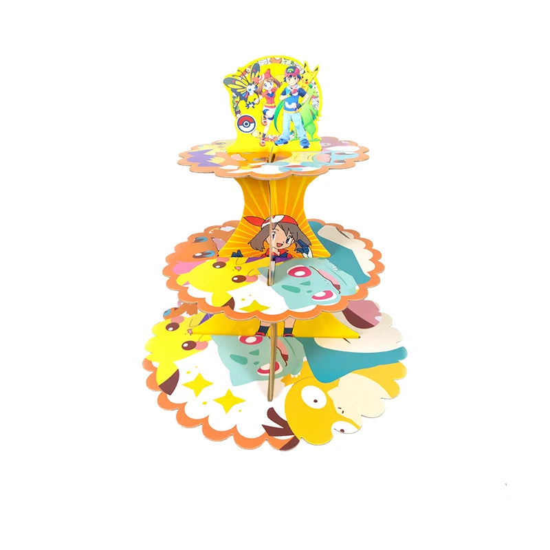 Kit de Décoration Anniversaire – Pikachu, Salamèche, Evoli