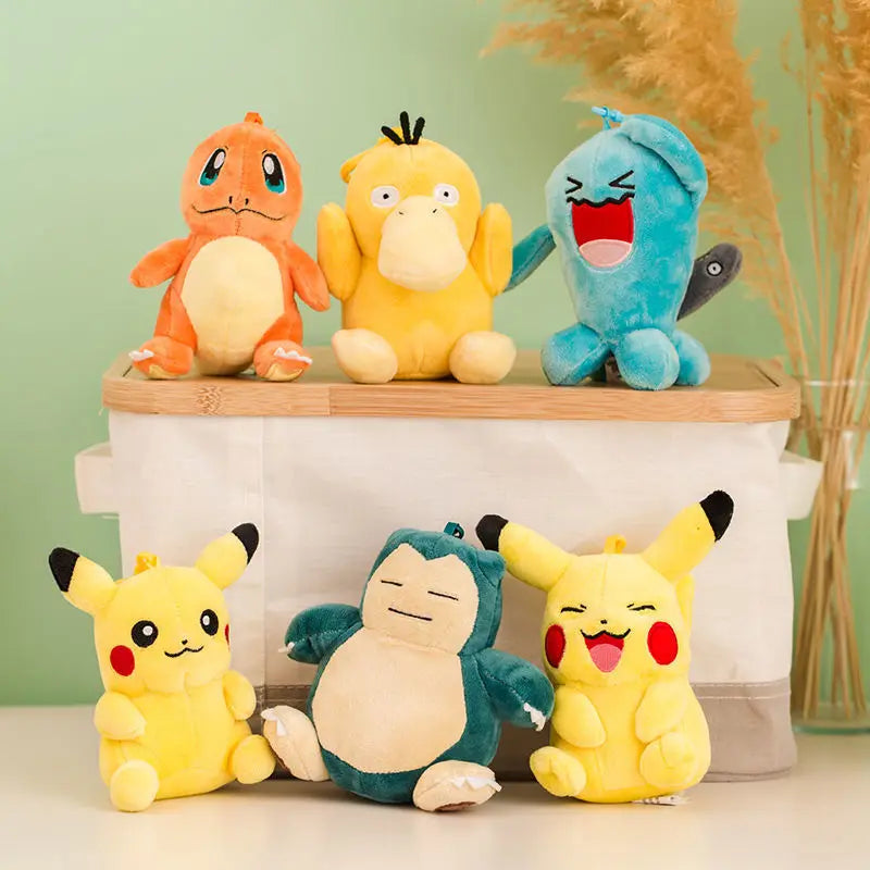 Porte-Clés Peluche – Pikachu, Salamèche, Carapuce