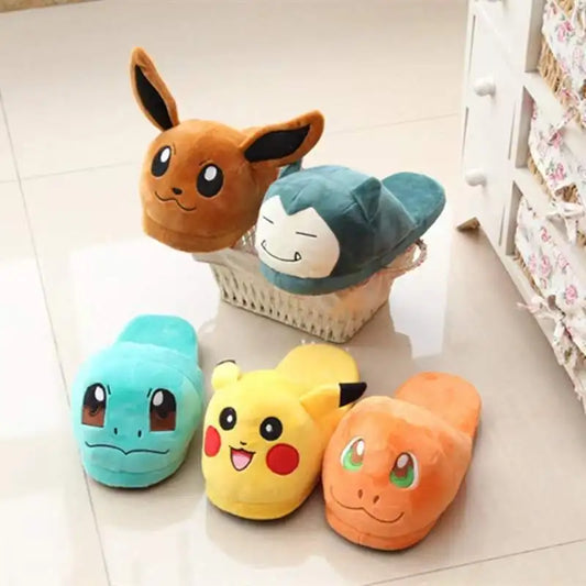Chaussons - Évoli, Pikachu, Ronflex
